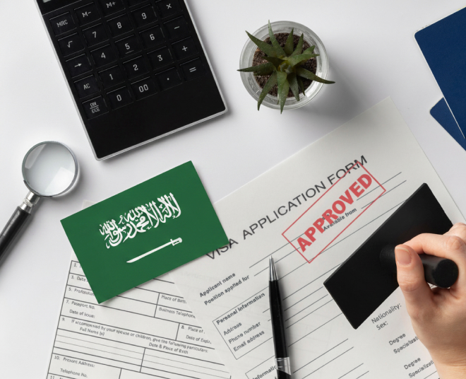 Approved visa application documents